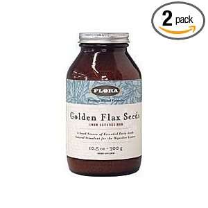  Flora Golden Flax Seed Whole Organic 10.5 Ounces (Pack of 