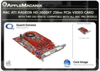 Apple Mac Pro* ATI Radeon HD 2600XT 256MB Dual DVI PCIe Video 
