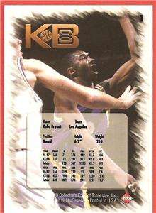 KOBE BRYANT 1998 99 COLLECTORS EDGE IMPULSE KB8 # 1   