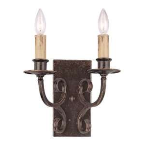   Manor Collection 2 Light 13 Burnished Armor Wall Sconce 23622 BA