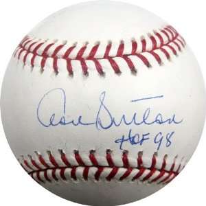 Don Sutton HOF 98 Autographed Baseball (Reggie Jackson)  