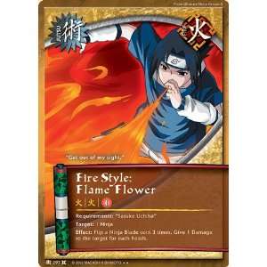  Naruto The Chosen J 297 Fire Style Flame Flower Rare Card 