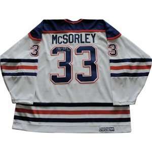 Marty McSorley Autographed Replica Jersey  Sports 