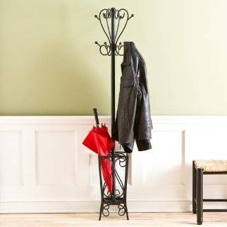  Winsome Wood Coat Hanger with Umbrella Stand