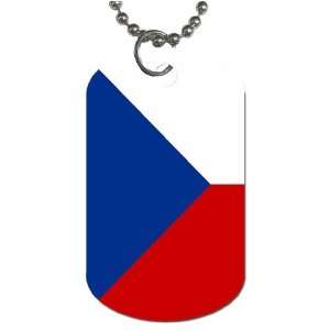  Czech Republic Flag Dog Tag 