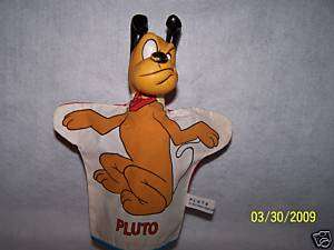 Walt Disney Pluto Mickey Mouse dog hand puppet  