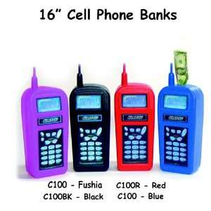  Fantazia C100R Cell Phone Coin Bank   Red