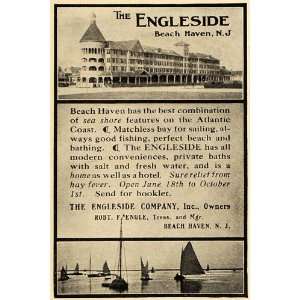   Beach Haven New Jersey Sailboat   Original Print Ad