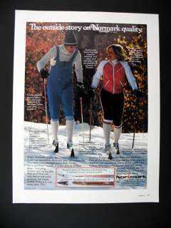 Normark Cross Country Skis Poles Boots 1977 print Ad  