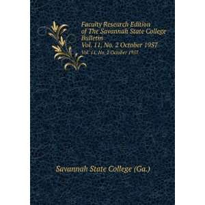  Faculty Research Edition of The Savannah State College 