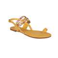 Neway by Beston Halona Womens Yellow Toe Loop Sandals 