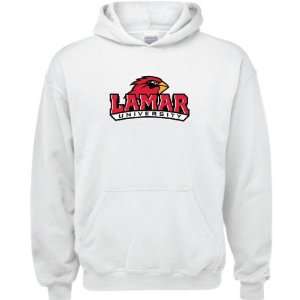  Lamar Cardinals White Youth Logo Hooded Sweatshirt Sports 
