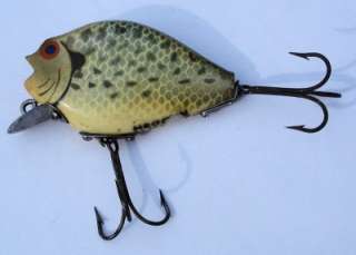Heddon 730 Crappie Punkinseed Wood Lure 1940s  
