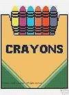Crochet Patterns  CRAYONS Color Graph Afghan Pattern