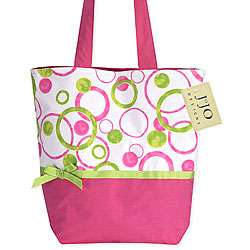 JoJo Designs Hot Pink and Lime Green Tote  