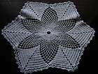 Vtg Fancy Crochet Lace Center Doily Ecru Cotton  