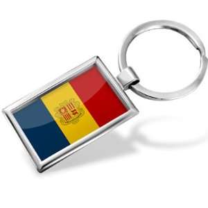  Keychain Andorra Flag   Hand Made, Key chain ring 