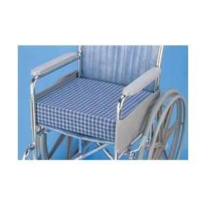 Latex Wheelchair Cushion with Navy Polycotton Zippered Cover 16   16 