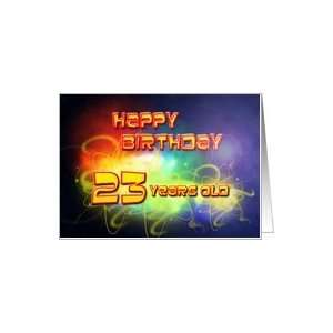   swirling lights Birthday Card, 23 years old Card Toys & Games