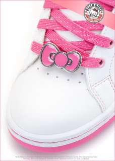 Sanrio Hello Kitty Ladys Comfy Casual Sneakers Shoes White Pink 