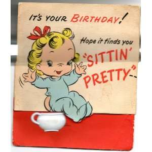   SITTIN PRETTY, A Barker Card, 25 716, 1948, Barker, Cincinnati
