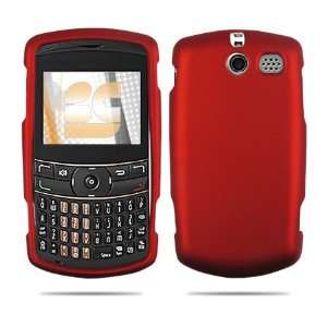  ZTE TXTM8 3G Rubberized Shield Hard Case   Red Cell 