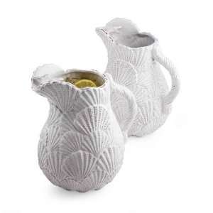  Mud Pie Gifts  105155 Embossed Shell Pitcher Everything 
