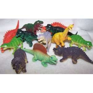   DINOSAURS up to 6 inches long   12 dinosaur play toys Toys & Games