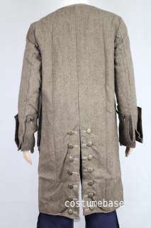 the coat is made of linen with inner satin has 40 buttons and 2 