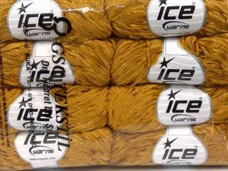   Skeins ICE THIN CHENILLE Hand Knitting Yarn GoldenRod Yellow  
