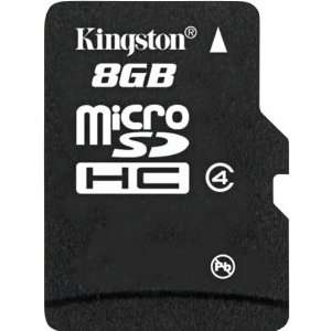  8GB microSDHC Memory Card with SD Adapter (SDC4/8GB 
