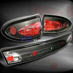 Chevy Cavalier 4Dr Tail Lights Euro Black Taillights 2003 2004 2005 03 