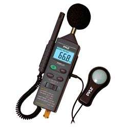   Meter with Sound Level Meter, Light Meter, Humidity, and Temperature
