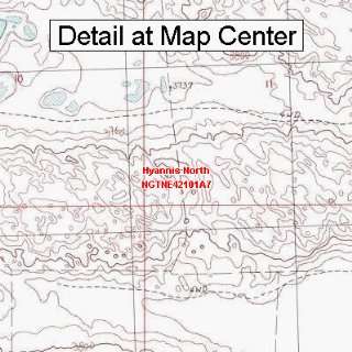 USGS Topographic Quadrangle Map   Hyannis North, Nebraska (Folded 