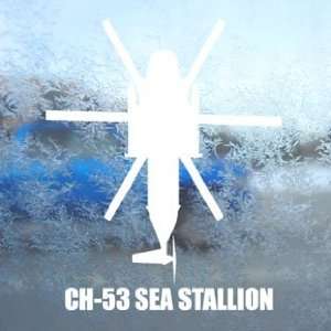  CH 53 SEA STALLION White Decal Military Soldier Car White 