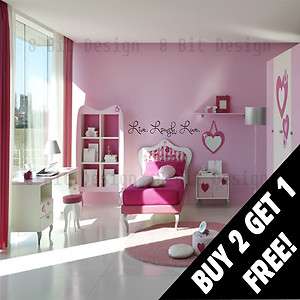 Live Laugh Love Wall Decal *Many Sizes Colors* Wall Mural Custom 