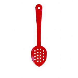  Perforated Serving Spoons, 11 Inch, Red, Case Of 12 Each 