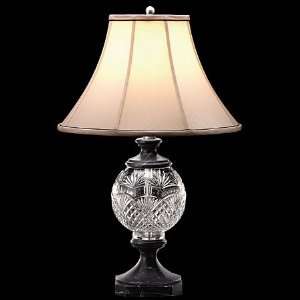 WATERFORD® Lighting   Black Marble with Irish Lead Crystal Cecily 