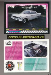 1963 FORD GALAXIE LIGHTWEIGHT Muscle Car PICTURE CARD  
