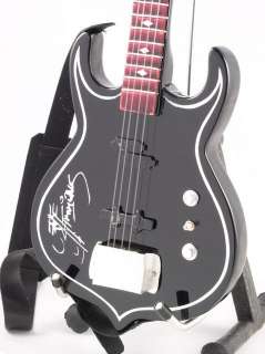 Miniature Bass Guitar Gene Simmons KISS & Strap  