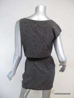 Theory Dark Gray Black Speckled Sleeveless Dress 2  