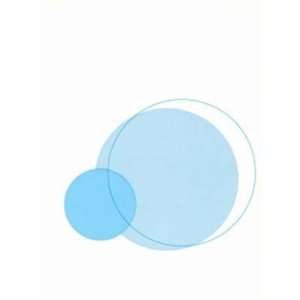  Purple Blue and Lime on White Large Circle Wallpaper