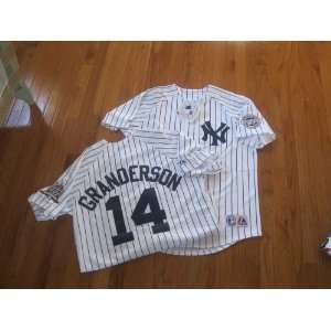 MLB New Curtis GRANDERSON #14 New York YANKEES XXL Home WHITE Baseball 