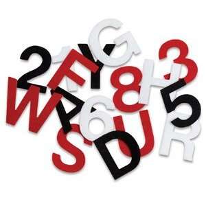  Stick It Felt Letters and Numbers   Red Letters and 