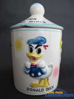 Disney Vintage 1961 Mickey Donald Von Drake Dan Brechner Lollipop Jar 