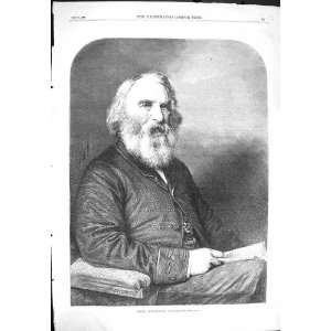  1869 Portrait Henry Wadsworth Longfellow Fine Art