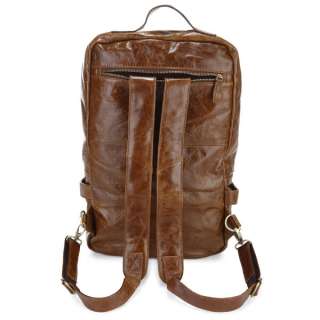 Cowboy Real Leather Hiking Camping Travel bag Backpack  
