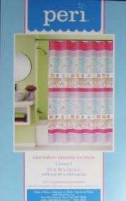 NIP Peri Peace Fabric Shower Curtain 70W X 72L  