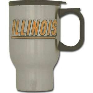 Illinois Fighting Illini Stainless Steel Travel Mug  