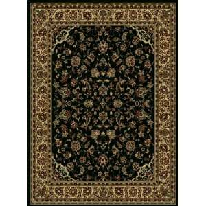   Black Traditional Rug With Border 2.20 x 7.70.